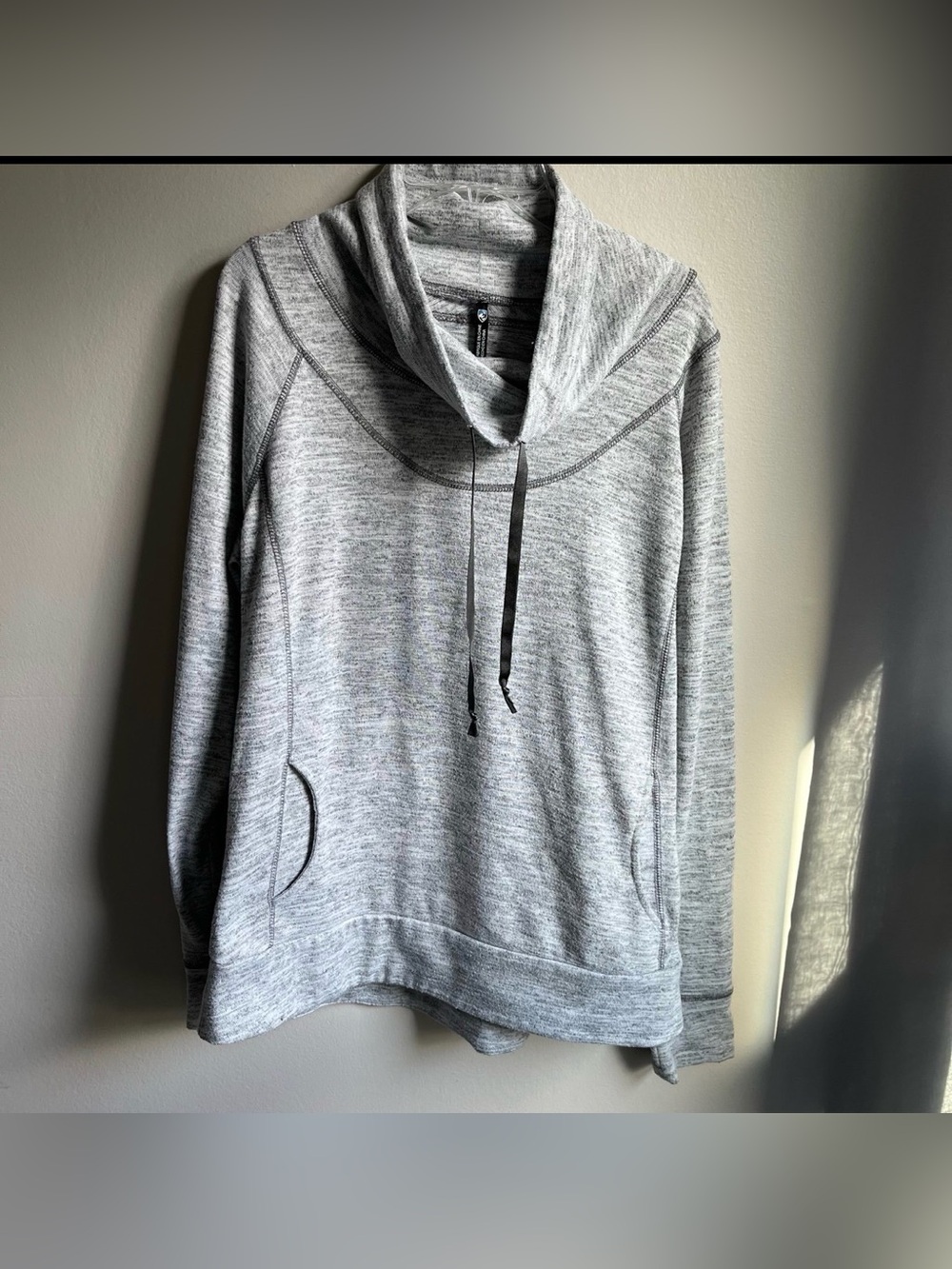 Kuhl Lea Pullover Sweatshirt Cowl Neck Gray Large